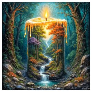 500 Pieces Jigsaw Puzzle Candles in Nature Jigsaw Puzzle Educational Toy for Kids Children s Games Christmas Gift