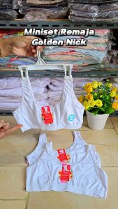 Miniset Remaja Perempuan Golden Nick MS 396 | Mini Set ABG Putri Putih Bahan Katun