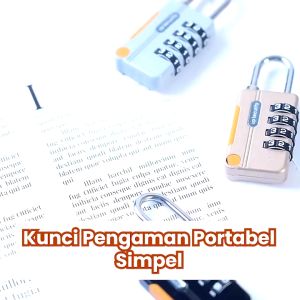 Gembok UpSecurity Angka Kombinasi Resettable 28mm 4 Digit / Gembok Koper Digit Resettable