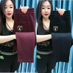 กางเกงลำลองผู้ชายทรงตรงถัก กางเกงขายาวทรงกีฬา แฟชั่นฤดูใบไม้ร่วง/ฤดูหนาว กางเกงขายาวลำลอง กางเกงขายาวผู้ชาย