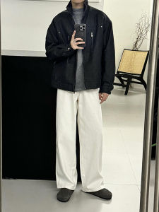 ZHUOCAN | Straight Loose White Vintage Japanese Jeans