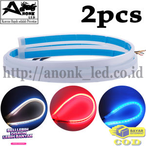 2pcs Lampu LED Alis Running 30cm - Lampu Led Alis Running Welcome - Lampu Alis Model Slim Sen Raning