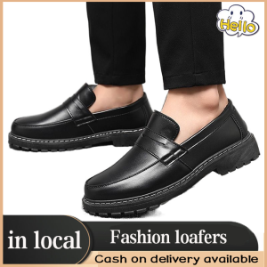 Loafers Shoes For Men Korea Fashion Casual Leather Loafers Black Leather Shoes Wedding Shoes School Shoes For Man