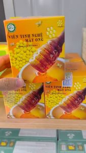 Viên Tinh Nghệ Mật Ong Hồng Hoa Organic - Hỗ Trợ Sức Khỏe Gan và Tiêu Hóa