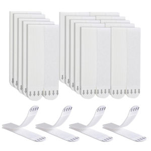 4/12/24Pairs Picture Hanging Strips Frame Heavy Duty Adhesive Hook and Loop Mounting Tapes Damage Free No Nails Picture Hanger