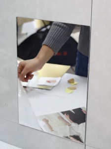 HD Wall Sticker Mirror Self-Adhesive 3D Acrlic Soft Mirror Bathroom Mirror Shatterproof Waterproof