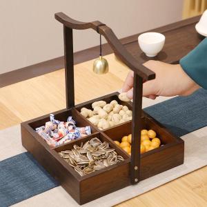 DIHUANTUO | Retro Chinese Style Snack Dish Compartment Tea Nuts Box