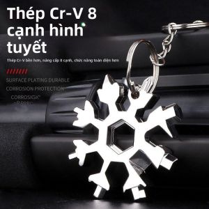 Multifunction Carbon Steel Mini Wrench Keychain