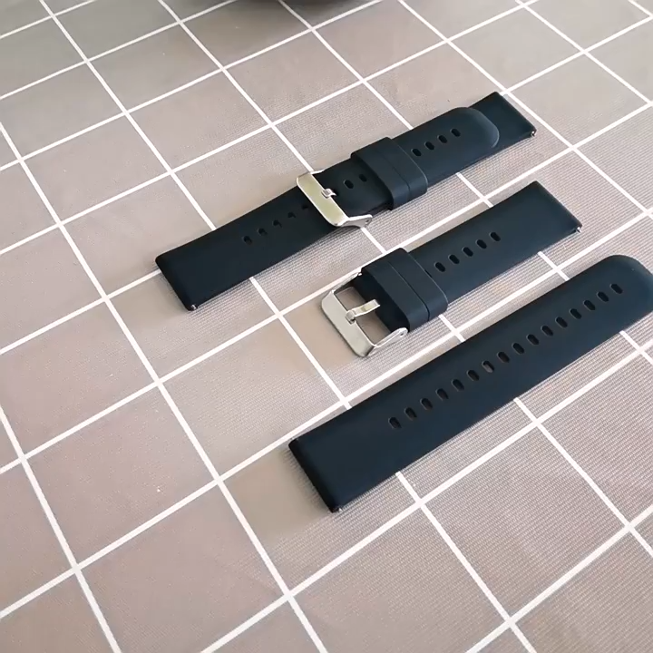 20mm 22mm Quick Release Silicone Strap for Samsung Galaxy Watch FE 7 6 5 40mm 44mm 6 4 Classic 42mm 46mm Soft Rubber Bracelet Band Accessories Tali Jam Tangan Smartwatch for Huawei Watch GT 6 5 42 46mm/Redmi Watch 5 Active/Amazfit/Garmin/Aolon/Itel 011/12