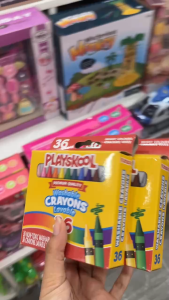 hộp *36 cây sáp màu rửa được (washable crayons)*