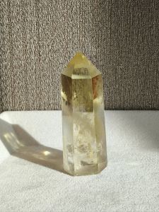 🌙 เลม่อนควอตซ์ ทาวเวอร์ สีสวย วางโชว์น่ารัก ( Lemon Quartz Tower ) ✨ 47 กรัม สีเหลืองอ่อน เนื้อใส