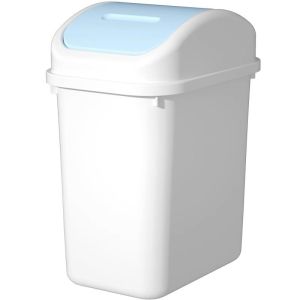 Kitchen Bathroom Trash Can Home Use New 2024 Version with Lid Swing Cover Type Paper Basket Living Room Garbage Bin