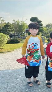 AD39 Áo dài Tết BEEMO quần áo cho bé trai đi chơi du xuân chụp hình