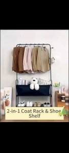 Clothes Rack Trolley Steel Clothes Hanger Rack With Wheels Space Saving Storage
