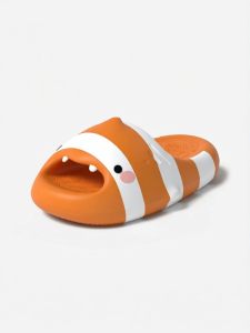 chikoku | Striped Fashionable Thick Soled Slipper