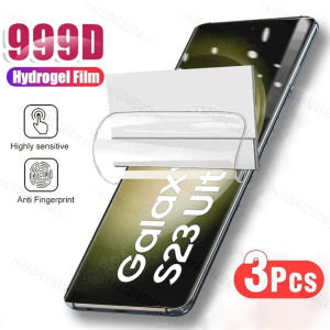 3Pcs Hydrogel Film For Samsung S25 S24 S23 S22 Ultra Plus S24 FE Screen Protector For Samsung A56 A55 A36 A35 A26 A16 Film