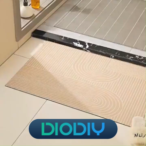 DIODIY bathroom rug absorb water Kitchen Mats for Floor Rugs Non Slip Washable diatomaceous earth plaster Backed Kitchen Runner Super Absorbent bathroom Floor Mat Sink Rug