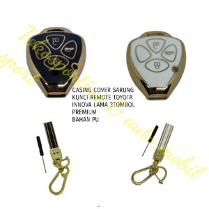 SARUNG CASING COVER KUNCI REMOTE INNOVA LAMA 3TOMBOL PREMIUM