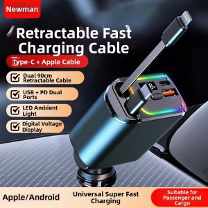 NIUMAN | Super Fast Charging Car Charger Extendable Cable