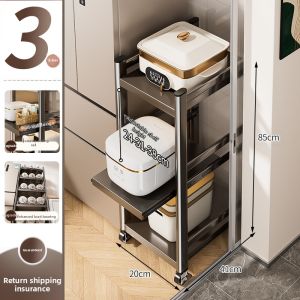 B&W | Narrow Gap Multilayer Slide-out Kitchen Organizer