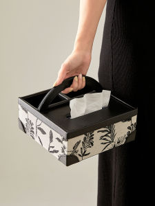 Hộp Đựng Khăn Đa Năng Bằng Da Cổ Điển Hộp Đựng Khăn Cho Phòng Khách Hộp Đựng Đồ Trang Trí Bàn Trà Hộp Đựng Tay Cầm TV