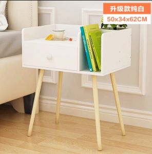 Bedroom table bedside table with drawer storage cabinet drawer wood small modern bedroom storage rack desktop organizer modern style meja tepi katil
