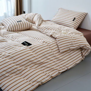 Bộ Drap Mùa Cả Năm Sang Trọng Sọc 100% Cotton