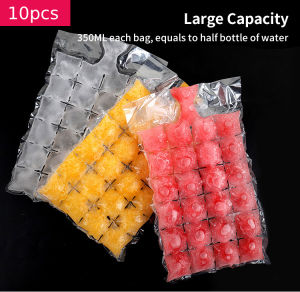 10pcs Disposable Ice-making Bag Household Self-sealing Ice Bag Ice Cube Mold