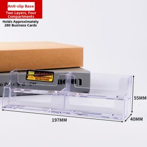 Transparent Business Desktop Card Holder Acrylic