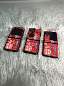 Cute Cartoon Creative Shell for Huawei Pocket 2 Phone Case Foldable Screen Full Cover Anti-Fall Girl Wristband Protective Cover