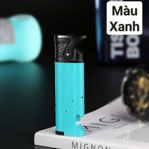 (Shop bán giá sỉ tặng phụ kiện) Bật lửa đa năng 2in1 khui nắp trai nhỏ gọn vỏ bằng kim loại xài gas. Shop tặng kèm đâu bơm