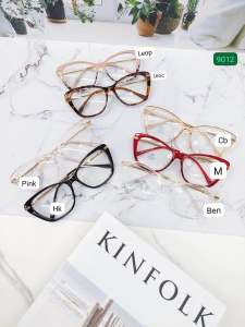 Frame Kacamata 9012 Cat Eye Gratis Lensa Minus Photocromic Plus Anti Radiasi Sunglasses Vintage