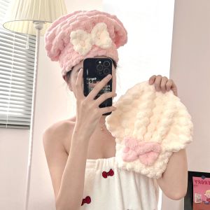 New 2024 Summer Absorbent Super Fast Drying Hair Cap Towel Princess Style Home Bath Cap for Washing Hair And Drying Head