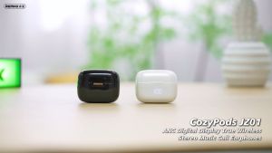 REMAX COZYPODS JZ01 ANC BLUETOOTH V5.4 DIGITAL DISPLAY TRUE WIRELESS EARBUDS EARPHONES