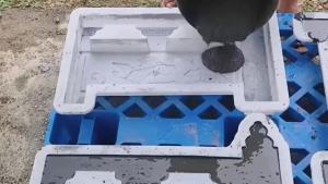 Flower Bed Fence Antique Cement Mold Brick Lawn Flower Bed Fence Model Courtyard Vegetable Garden Garden Fence