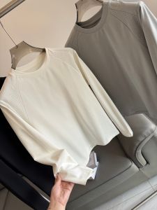 Lightweight Functional Style Laser Punched Shoulder Long Sleeve Mens T-Shirt Breathable Moisture Wicking Sporty Casual Wear