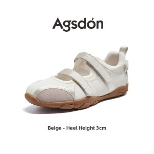 Agsdon l Womens 2025 Summer Thick Sole Ballet Mary Jane Shoes with