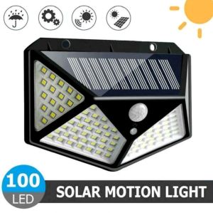 Lampu sensor lampu taman solar tenaga surya 100led Dengan sensor gerak
