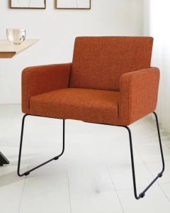LOFT Design DELMA Dining Arm Chair-Orange