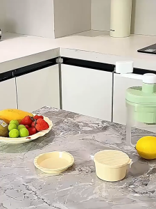 KIMP New Household Manual Shaved Ice Machine Ice Crusher Hand-cranked Homemade Ice Cream Shaved Ice Machine