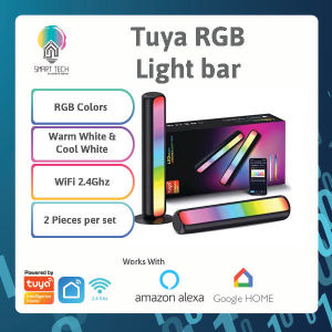 (Local Stock) Tuya Wifi Ambient Light Bar Set For standing Table Lamp LED Panel RGB CCT Music Atmosphere App Control Tuya Smartlife RGB