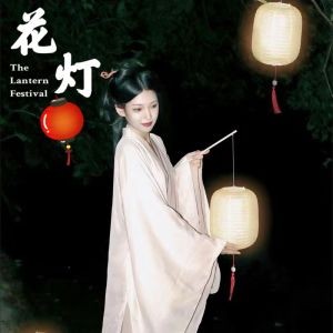 Handheld Flower Lanterns for Photography New Year Festival Props Traditional Chinese Hanfu Dance Accessories 2024 Spring Festival