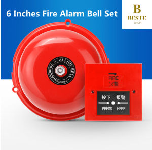 FIRE ALARM BELL 4\"/6\" (AC 220V) Alarm System High Decibel Alarm Bell Door bell School Factory Bell