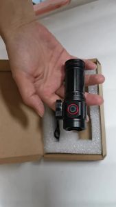 ESMARTER | 4*XHP LED Flashlight Mini Adventure Compass Torch 2000LM Portable Strong Lamp with Tail Magnet Pen Clip and Safety Belt Cutter