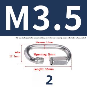 POWER&STRONG | Quick Connect Stainless Steel Ring M3.5-12