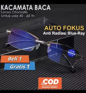 BELI 1 GRATIS 1- KACAMATA BACA AUTO FOKUS PLUS +0.50S/D +2.50