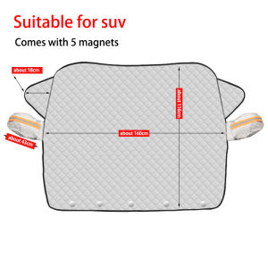 Car Front Window Anti-Snow Anti-Frost Shield Winter Windshield Protection Cover Sun Shade Outdoor Protection Accessory