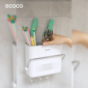 ECOCO Wall Mounted Kitchen Barrel - Tempat Rak Pisau Rak Sendok Garpu Modern Serbaguna