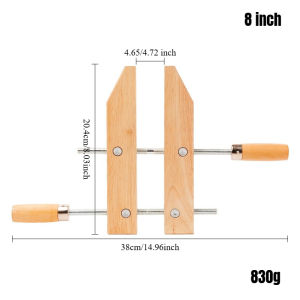 JUSTINLAU 1Pc 6/8inch Wood Hand Screw Clamp Adjustable Handscrew Woodworking Parallel Clamp Tool Woodworking Tools