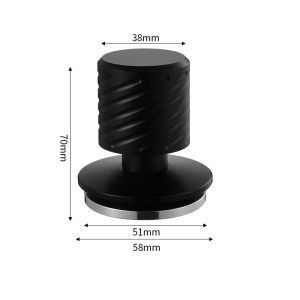 JUSTINLAU Constant Force Coffee Tamper Double Spring 30lbs Threaded Espresso Tamper 51mm 53mm 58mm Home Barista Coffee Accessory